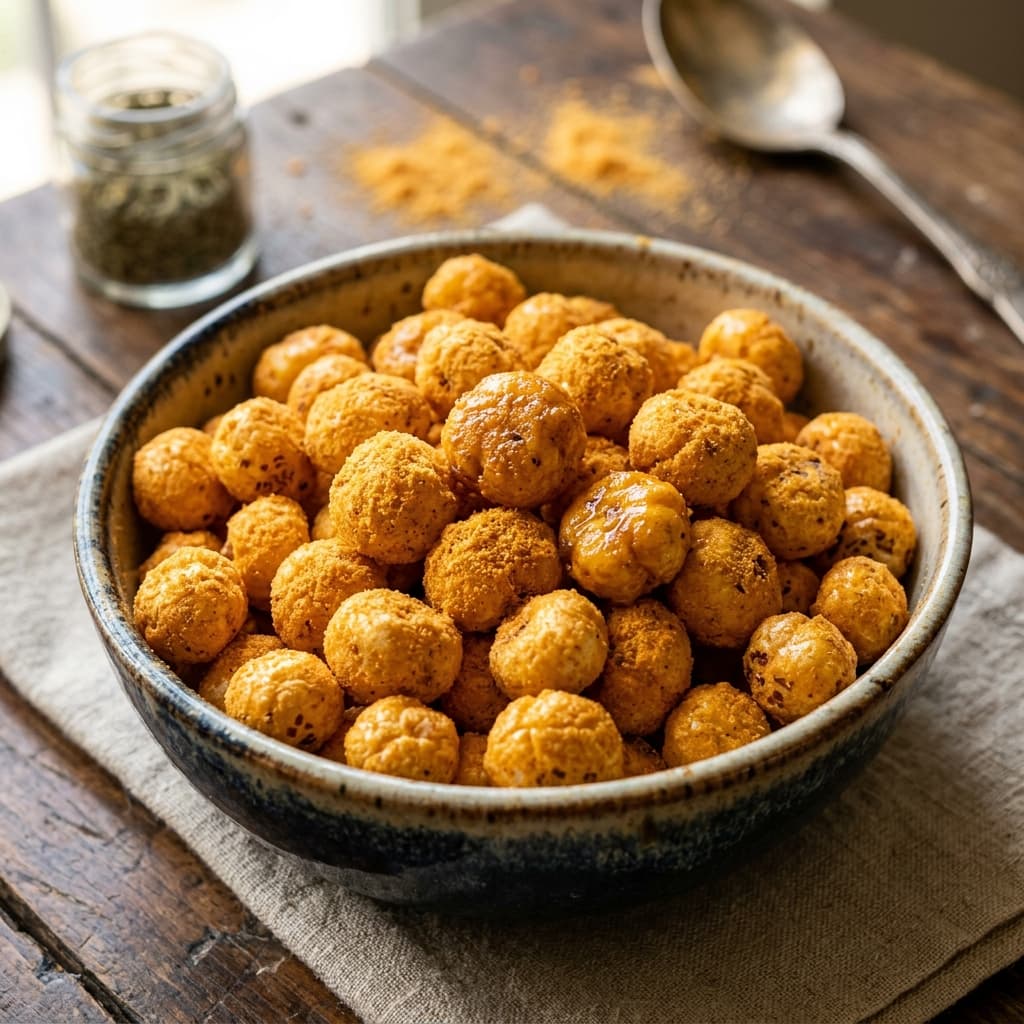 Creamy Cheddar & Basil Dust Makhāna